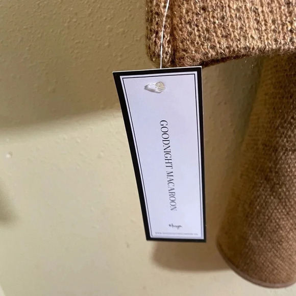 Goodnight Macaroon OS(One Size) Tan Brown Open Front Marbled Cardigan Duster NEW - Picture 4 of 7